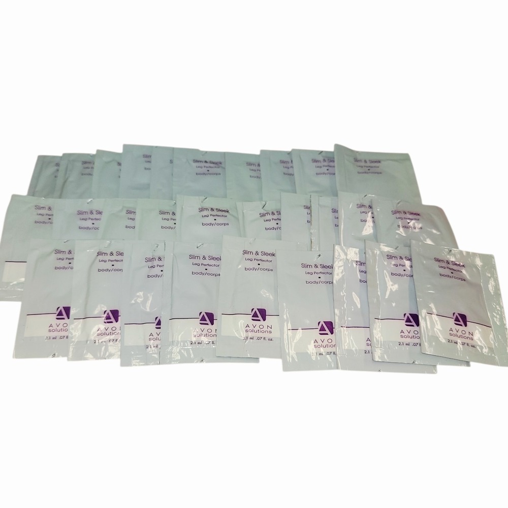 Vintage Avon Solutions Slim & Sleek Leg‎ Perfector .07 oz Sample Packs Lot 29